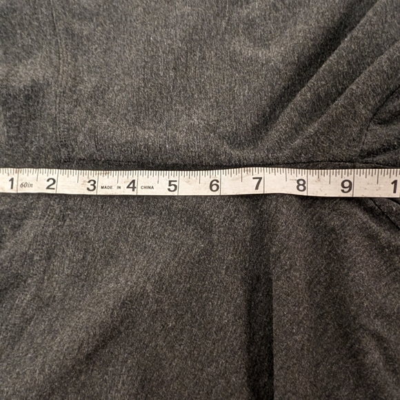 Eileen Fisher Wide Leg Pants Pull On Viscose Heathered Grey Stretch Jersey Sz PS - Picture 8 of 9